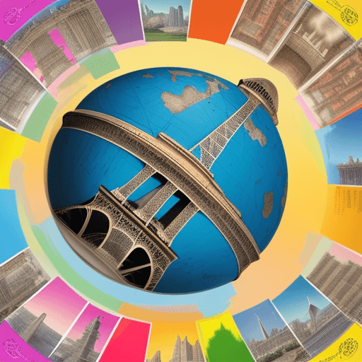 AI generated: Create a bright and exciting cover for a children's encyclopedia . The design should be appealing to...