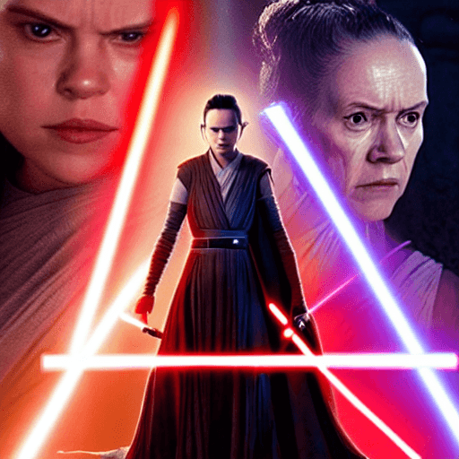 AI generated: Rey Skywalker,Dark Side Rey, Dark R y,Empress Palpatine,Sith Rey 