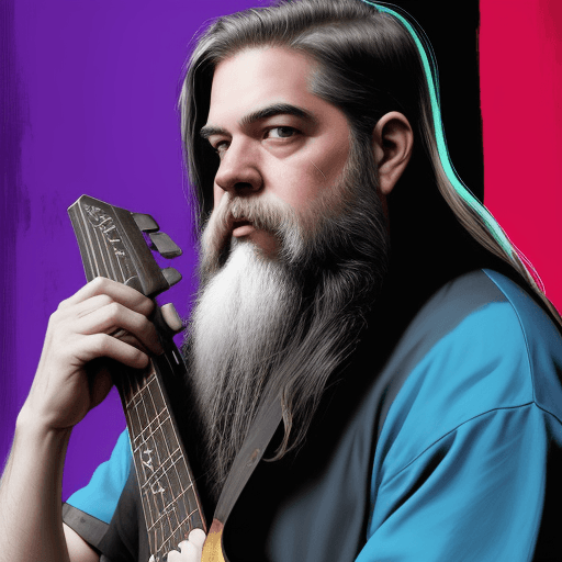 AI generated: rick rubin neo fauvist aquiles --v 5.2 --ar 18:32 --s 750 --style raw --q 2