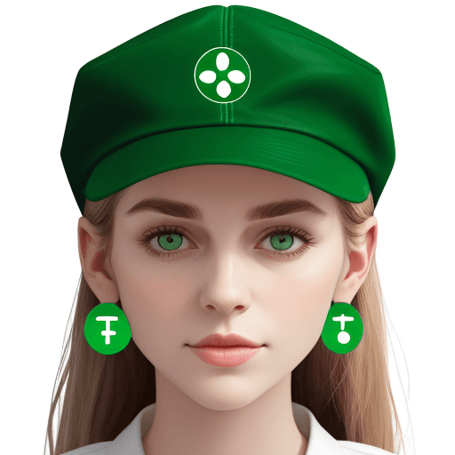 AI generated: Minimalistic logo, inscribed in a circle, green ear, jar vitamin and face pharmacist in a cap, witho...