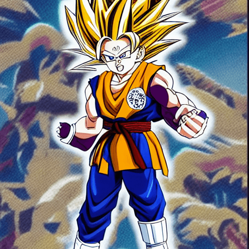 AI generated: "Generate an image of a male character inspired by Dragon Ball and Naohiro Shintani's artistic style...