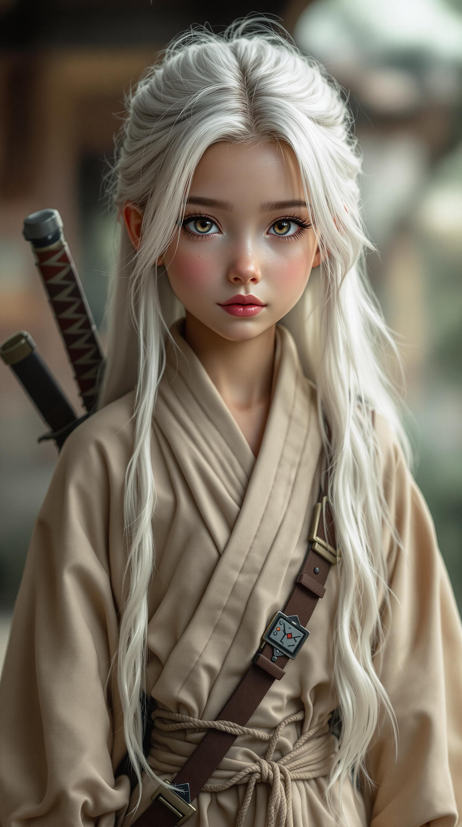 AI generated: a professional photo of a exceptionally of the most beautiful girl in the world, (age 11), Safiya (f...