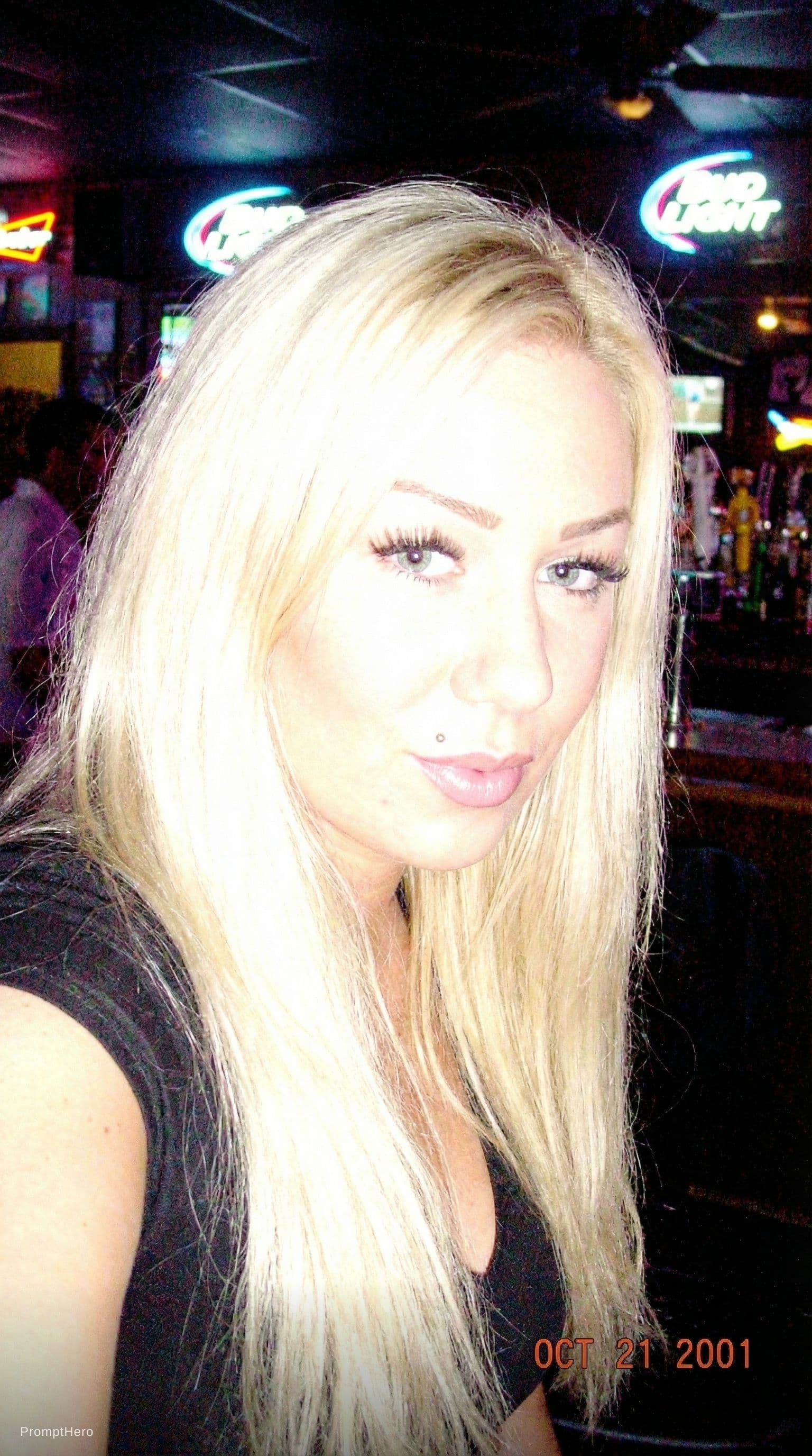AI generated: photo taken with a compact digital camera from the early 1990s, grainy, saturated colours, flash pho...