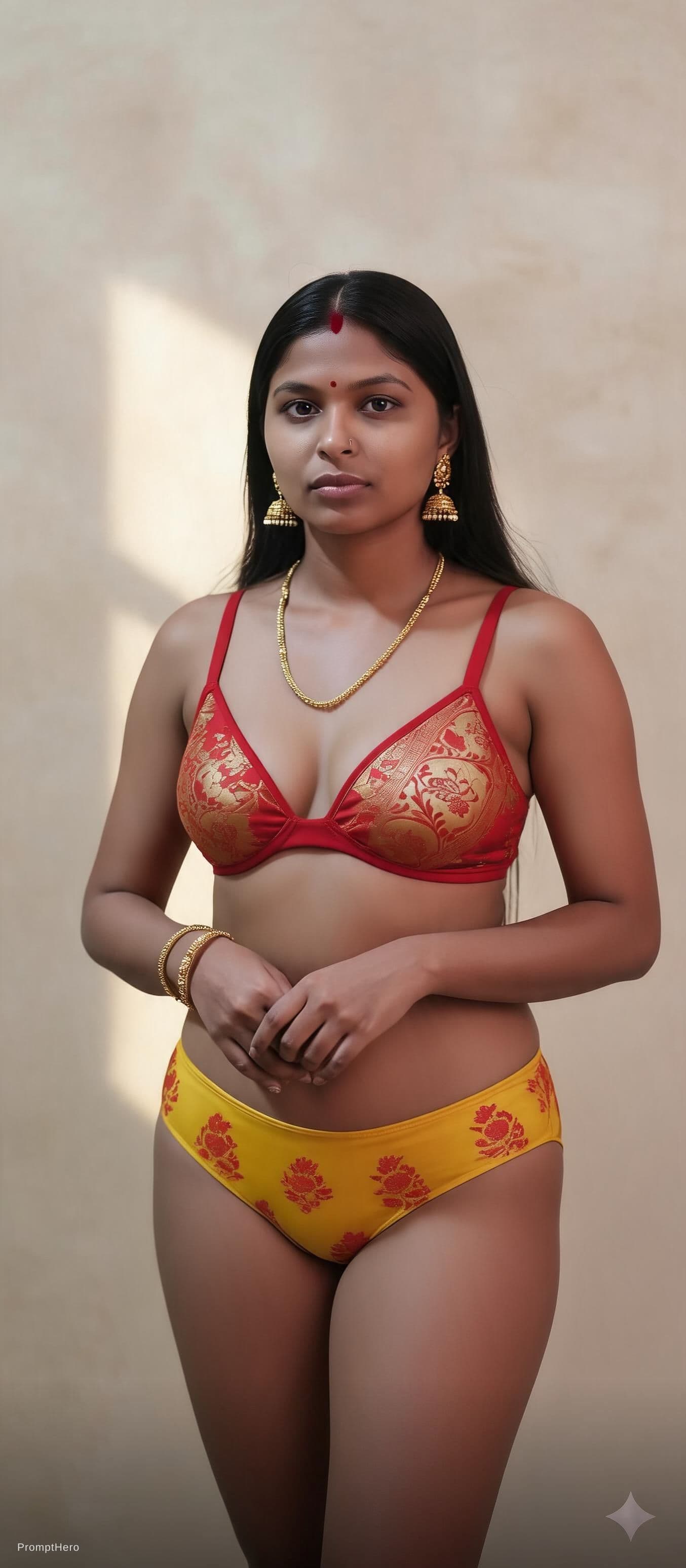AI generated: Two piece swimming dress that women 