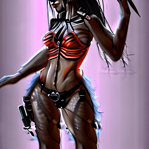 AI generated: (Yautja), predator, female, sexy, 