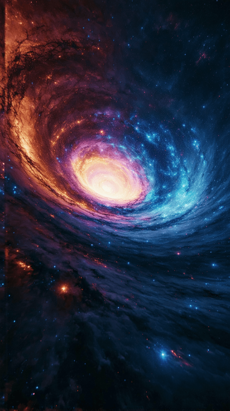AI generated: A breathtaking, photorealistic visualization of an Einstein-Rosen Bridge (wormhole) suspended in the...