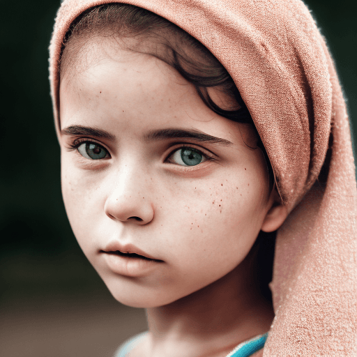 AI generated: afgani girl,Light: Soft, diffused lighting to highlight features. Camera: 35mm film or digital SLR. ...