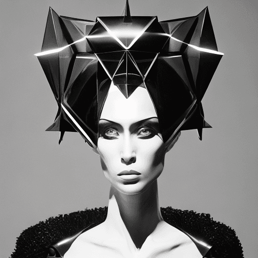 AI generated: Full body photograph, front cover of "Avant Garde" magazine, "Chiaroscuro Lighting", sharp focus, of...