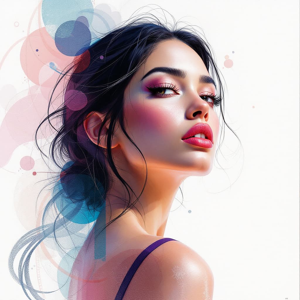 AI generated: a beautiful latina woman, painting by Lois van Baarle and Greg Rutkowski, Artgerm, beautiful colors,...