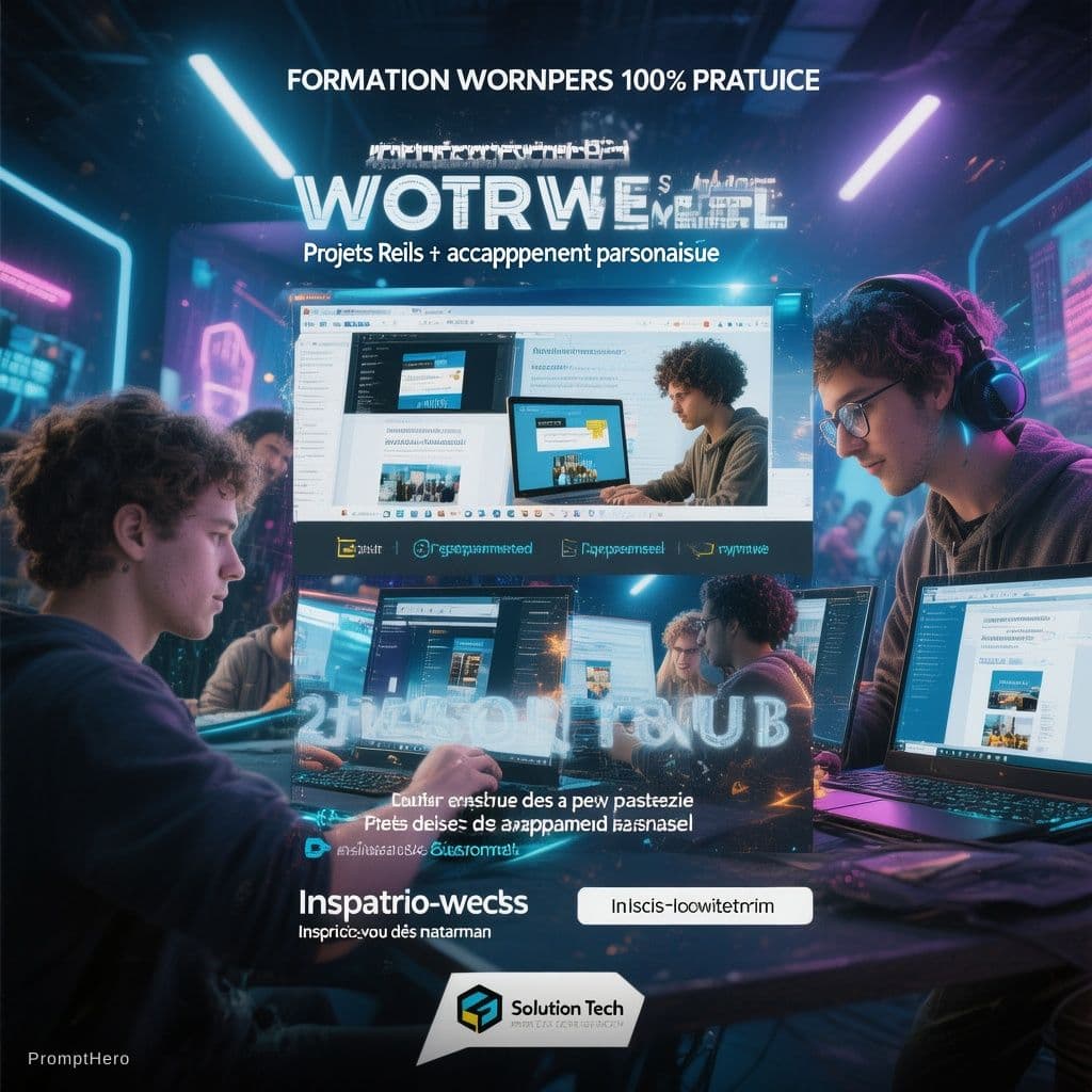 AI generated: Crée une vidéo publicitaire professionnelle pour une entreprise nommée "Solution Tech". Style modern...