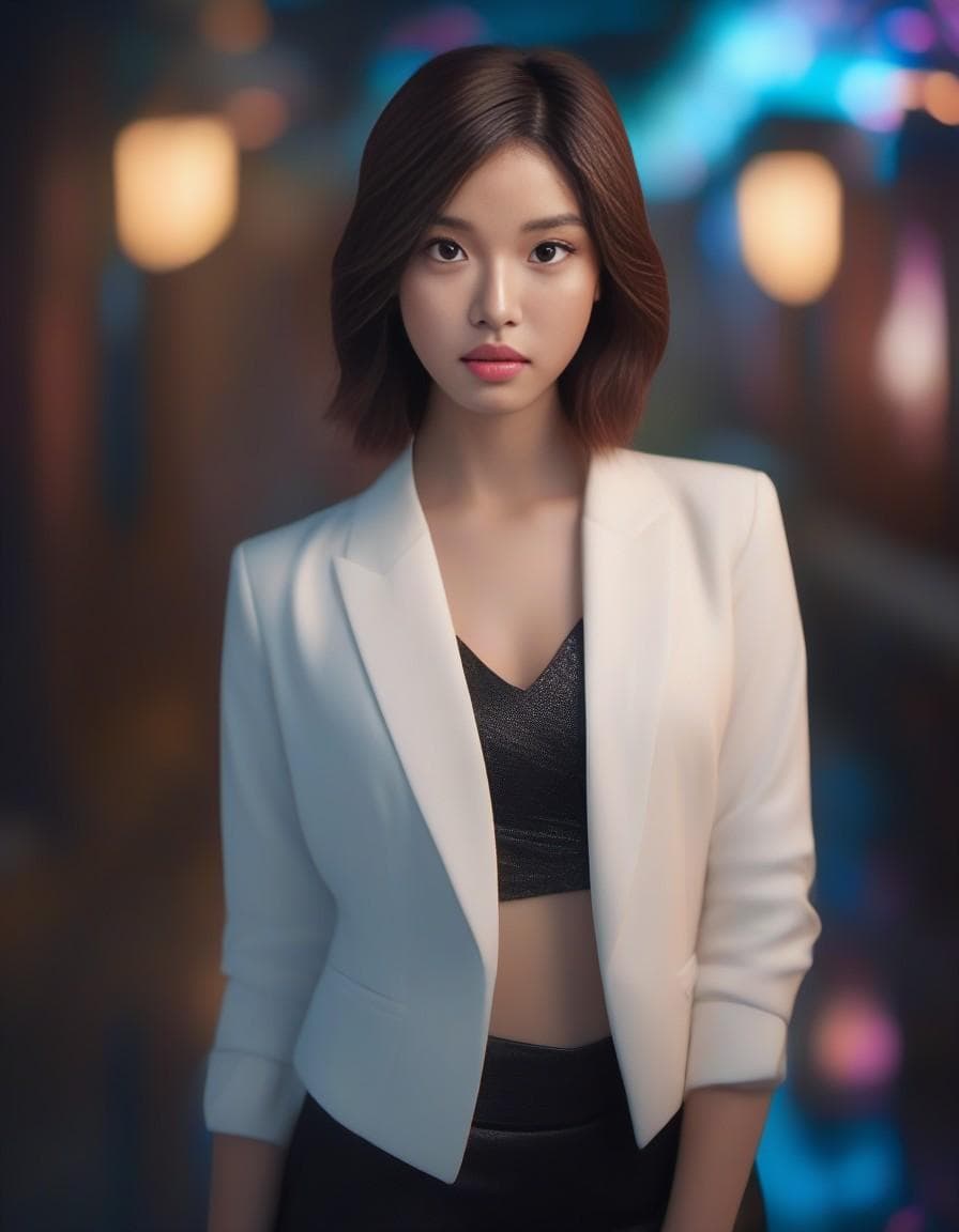 AI generated: stunning fiminine body, commercial image, lucinda lafleur | holographic photography shoots, in the s...