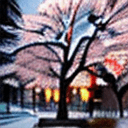 AI generated: extremely detailed sakura tree, detailed, ultra quality, realistic, 8k render, clear picture, snowy,...