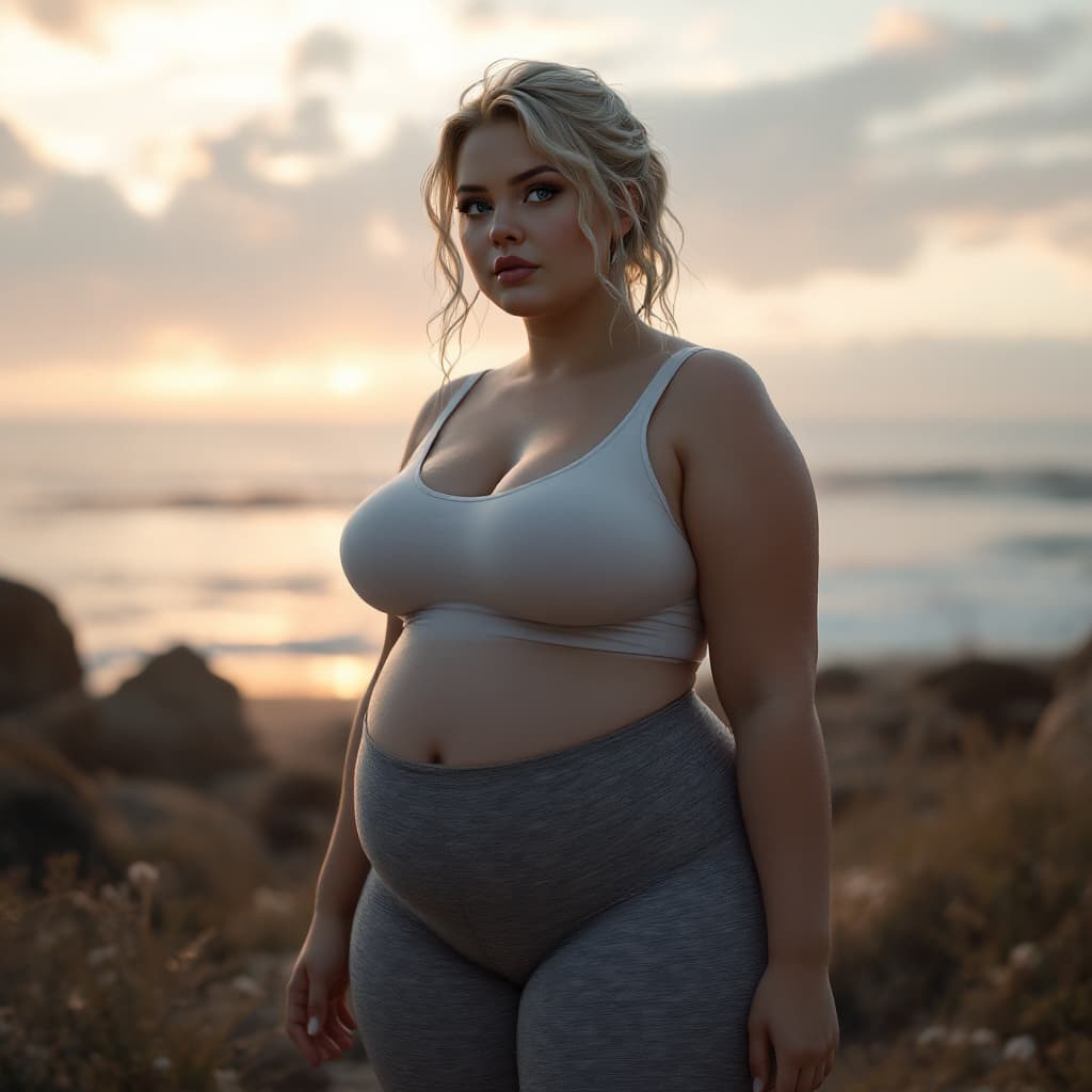 AI generated: Photo of a ultra realistic woman, dramatic light, pale sunrise, cinematic lighting, 4k, hyper realis...