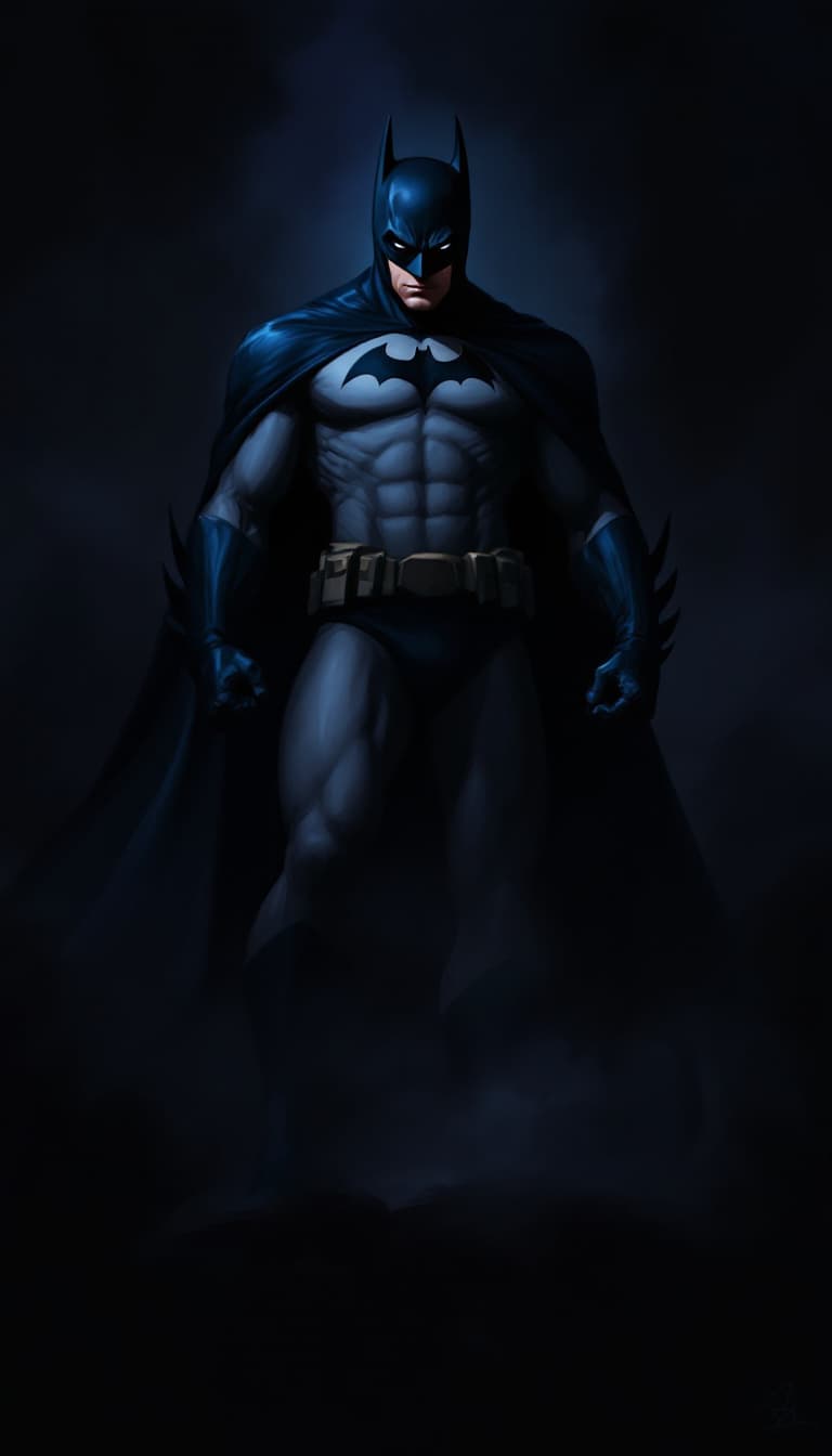 AI generated: digital painting of batman, comics art,, stylized