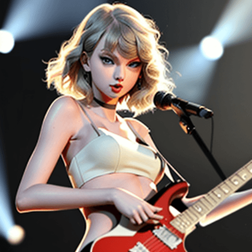 AI generated: Taylor swift seksi putih hot