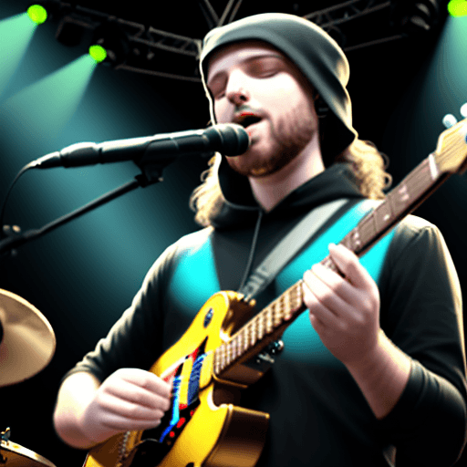 AI generated: quonium the band gives the best live preformance ever 8k ulra realistic 