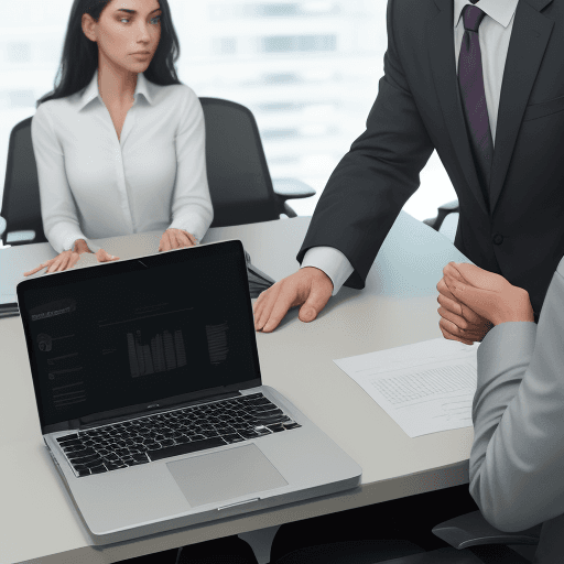 AI generated: a professional sales rep with more human like appearance only with five fingers on each hand if poss...