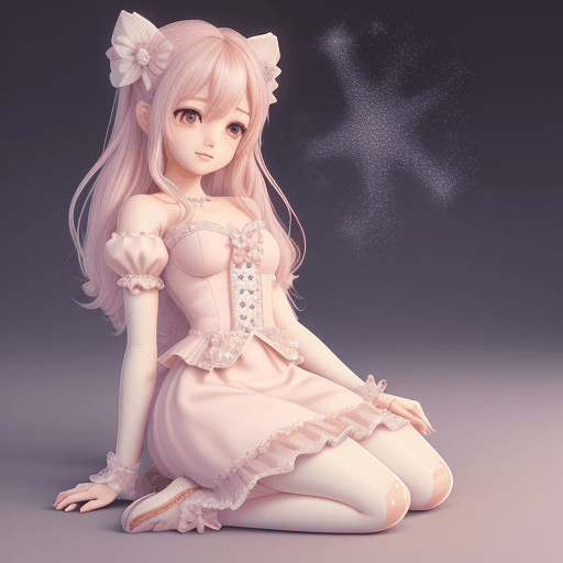 AI generated: The Fullbody captivating artwork of adorable romance manga character, Half tone cute, lovestruck exp...