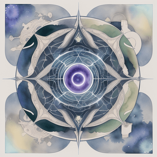 AI generated: a vorticist neural personal transport, cosmically powered by deep thought and centered on positive v...