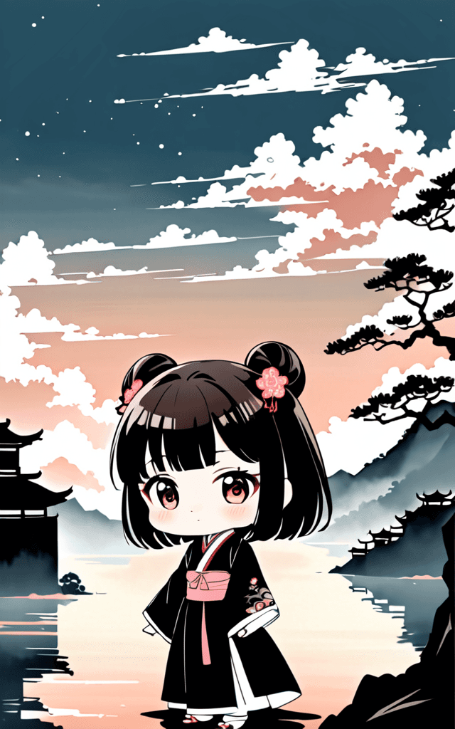 AI generated: shukezouma,negative space,<lora:shukezouma_v1_1:0.7>,shuimobysim,traditional chinese ink painting,<l...
