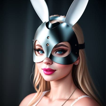 Leather Bunny Mask - Image 2