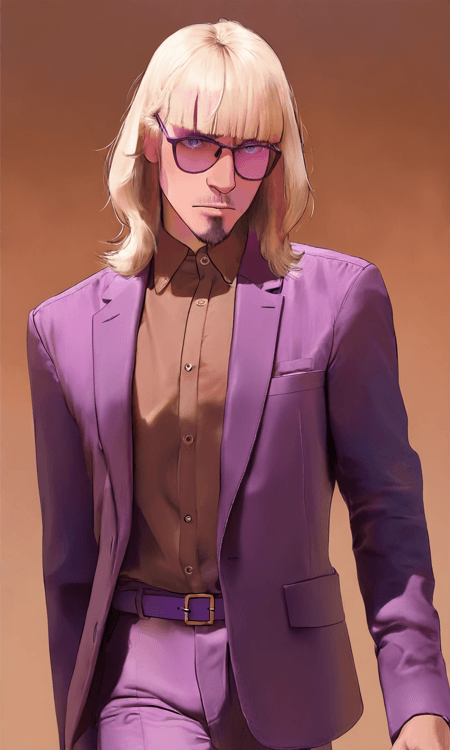 Purple & Brown