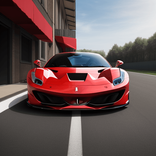 AI generated: a ferrari