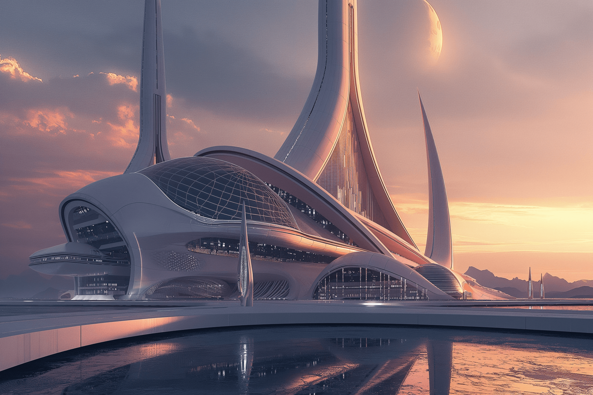 AI generated: futuristic architecture through your artistic lens --ar 3:2 --v 6.0