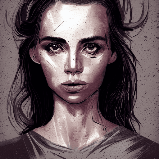 AI generated: portrait woman, army, weapon, digital illustration, hd