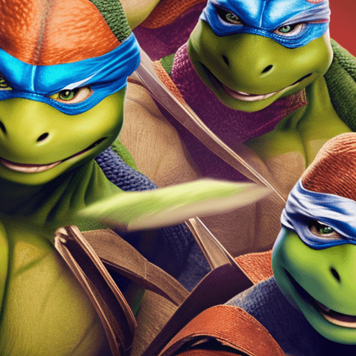 AI generated: 
Teenage Mutant Ninja Turtles,  hyper realistic, ultra detailed photograph, captured with a 85mm len...