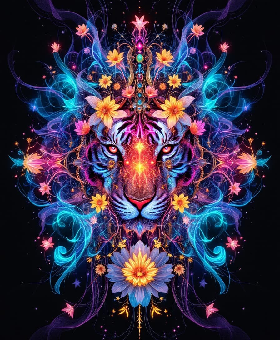 AI generated: Image is a digital artwork featuring "Steampunk Spectralis Mechina", beauty of symmetry, duality, in...