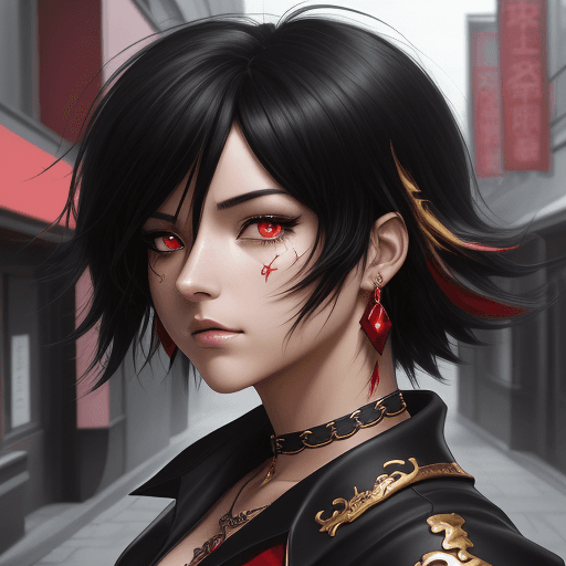 AI generated: (best-quality:0.8) , (best-quality:0.8) , perfect anime illustration, extreme closeup portrait of a ...