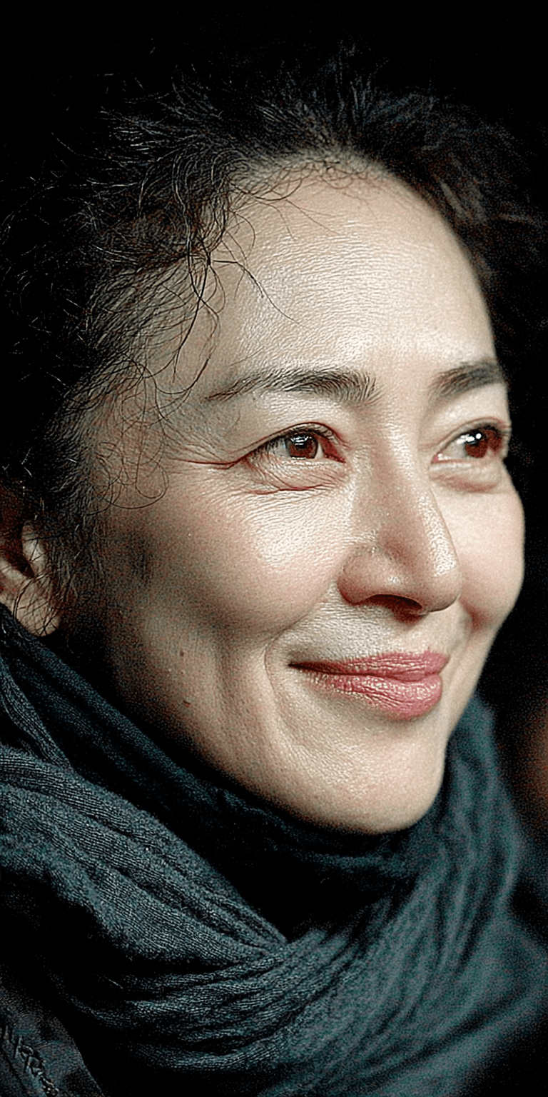 AI generated: woman, side view, slight smile, shot on a Canon A7 III --no freckles --chaos 75 --ar 1:2 --raw --sty...