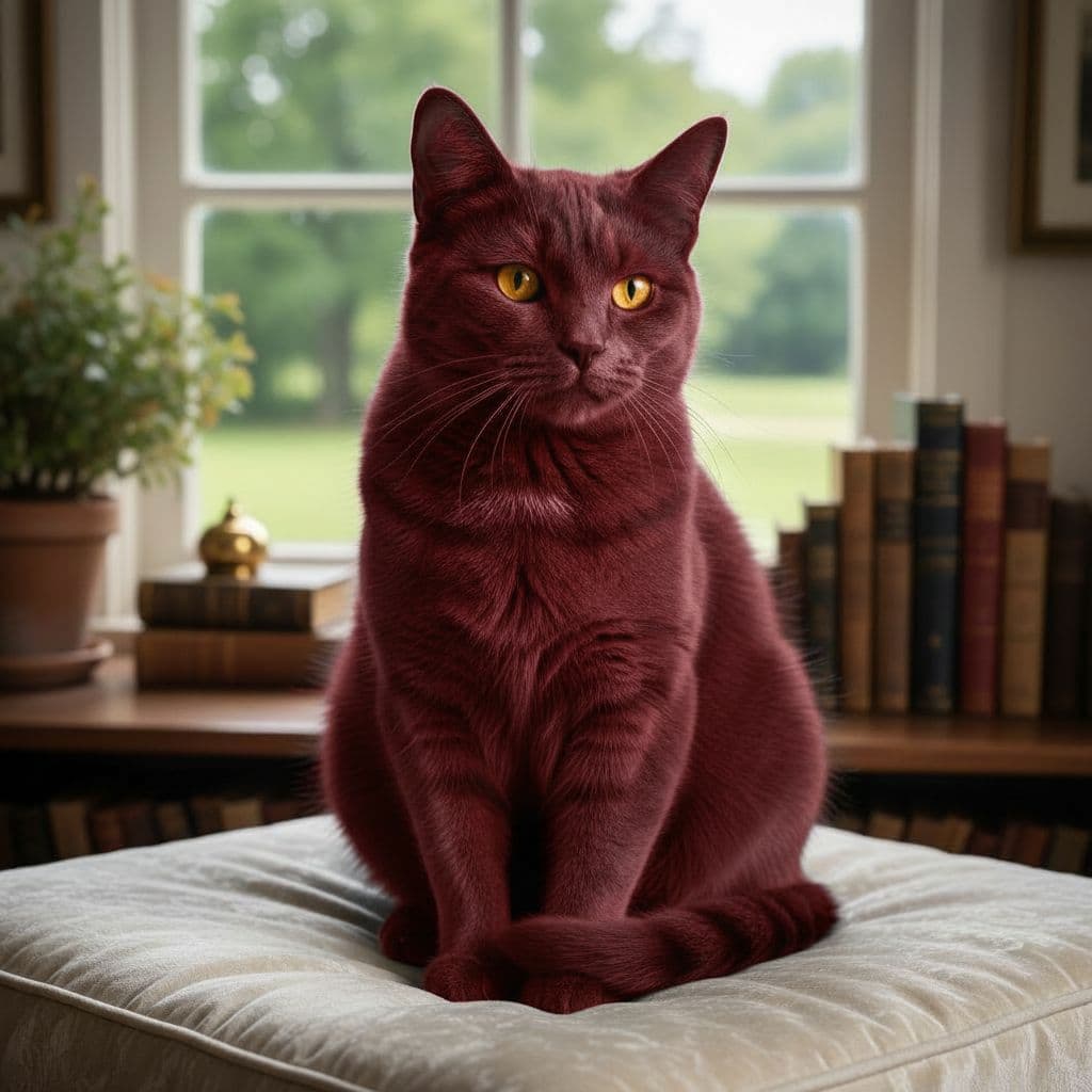 AI generated: turn the cat red