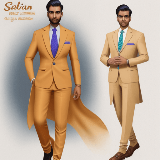 AI generated: Indian Suit Salvar design for my customer who is a very senior corporate professional