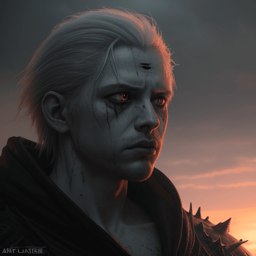 AI generated: Photo of a ultra realistic antichrist, dramatic light, pale sunrise, cinematic lighting, battered, l...