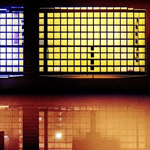 AI generated: "0": "(apartment with window), (wall with window), (Blade Runner 2049), (dark), city view, dark weat...