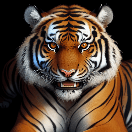 AI generated: An evil brown tiger