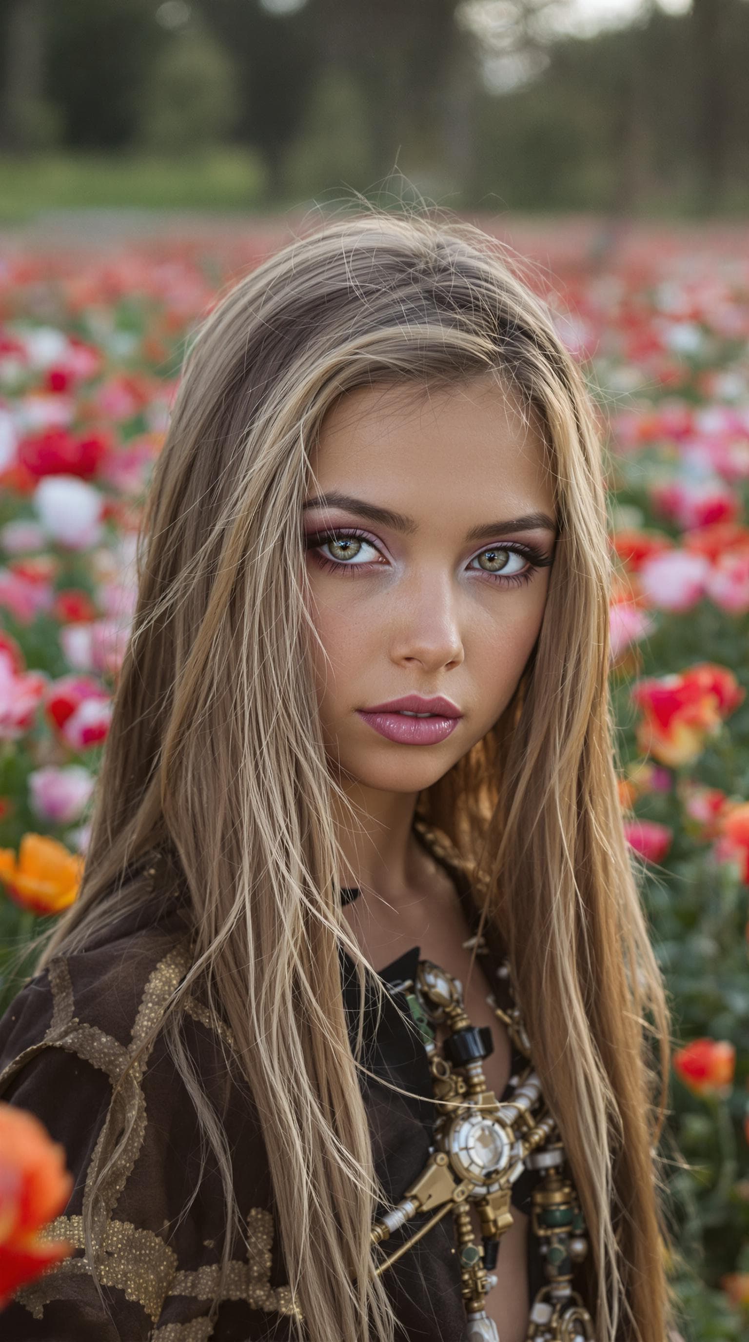 AI generated: a professional photo of a exceptionally beautiful girl in the world, (age 10), (ten year old) of the...