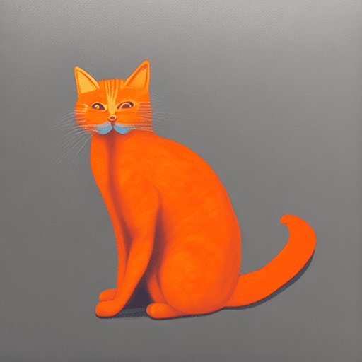 AI generated: Orange cat that 