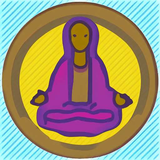 AI generated: audio, meditation, icon