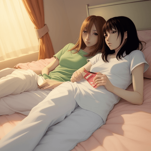 AI generated: (best quality: 0.8), (best quality: 0.8), perfect anime illustration, full length portrait of 2 peop...