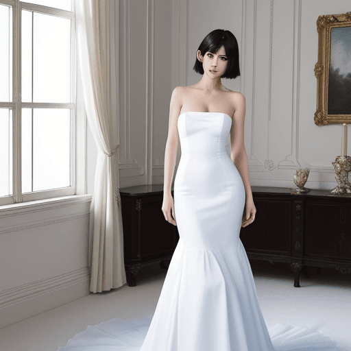 AI generated: masterpiece, best quality, ultra detailed, high resolution, full body, in living room, standing, whi...