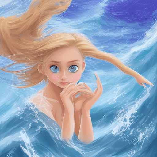 AI generated: As a creative writer, imagine yourself in the shoes of Leila, a stunningly beautiful blonde-haired g...