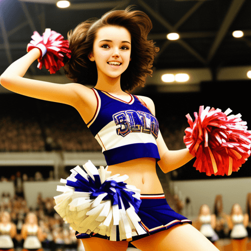 AI generated: 18 year old cheerleader