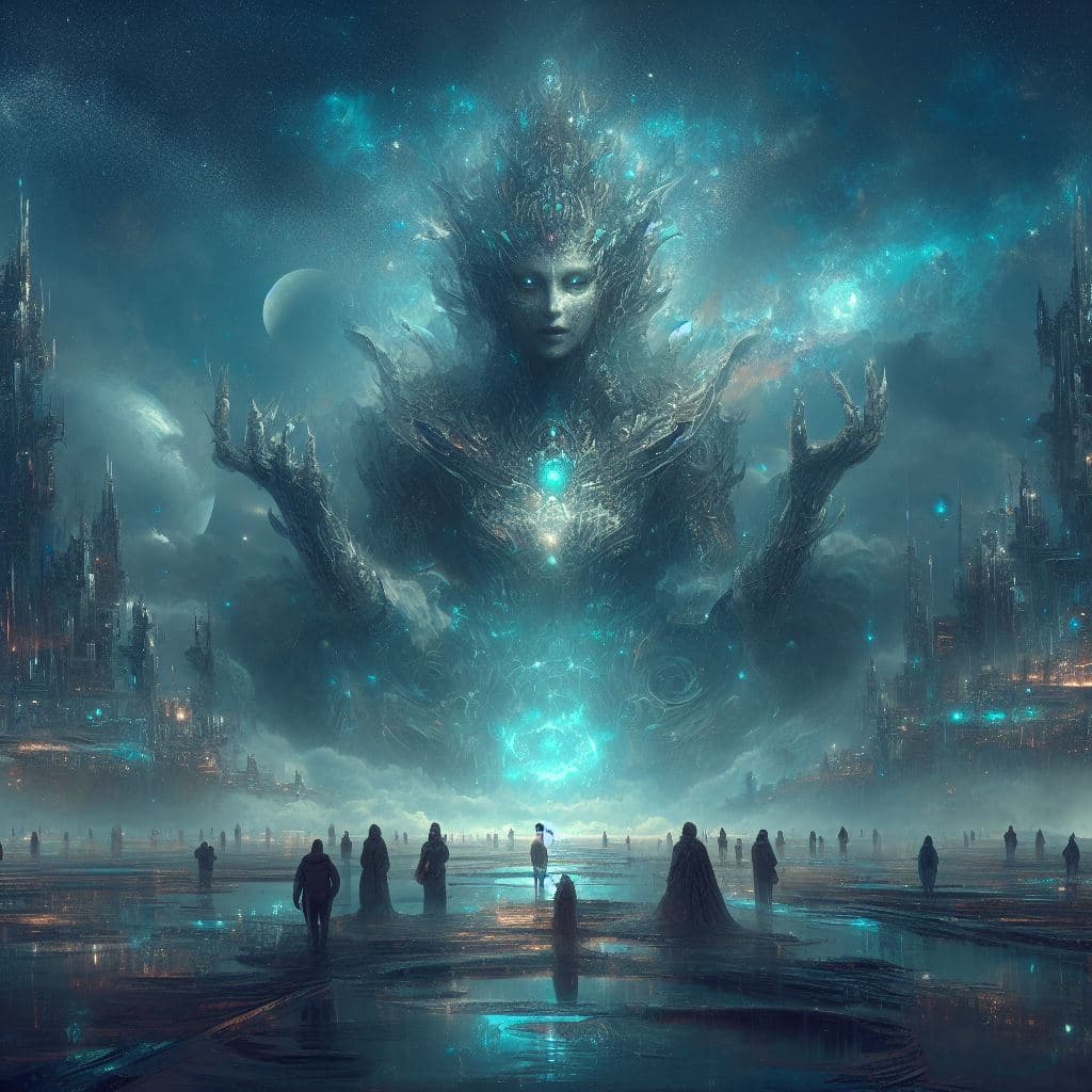 AI generated: a beautiful science fiction picture, photorealistic, mystical, breathtaking, Greg Rutkowski, epic, J...