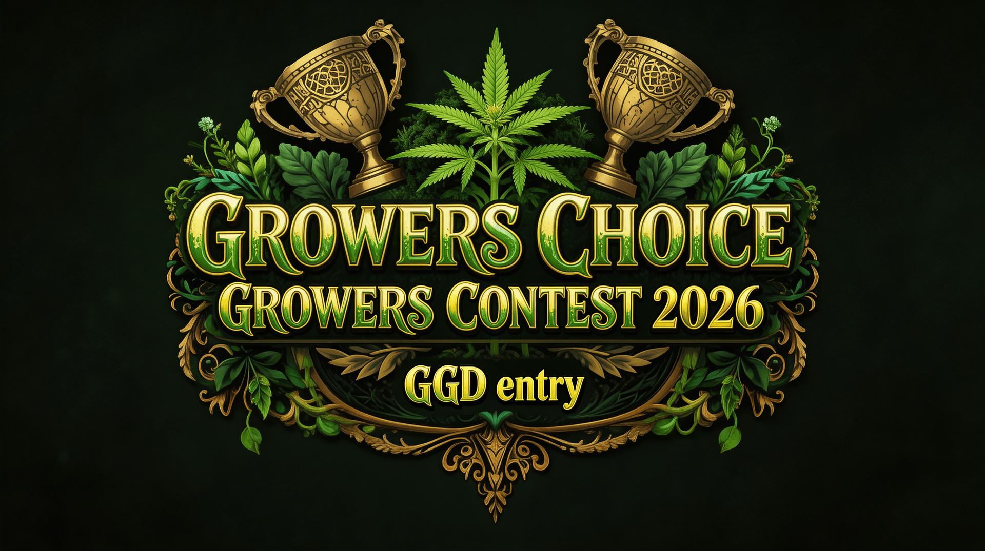 AI generated: Creat a Competition Entry wallpaper with the Text " Growers Choice " and "Growers Contest 2026" and ...