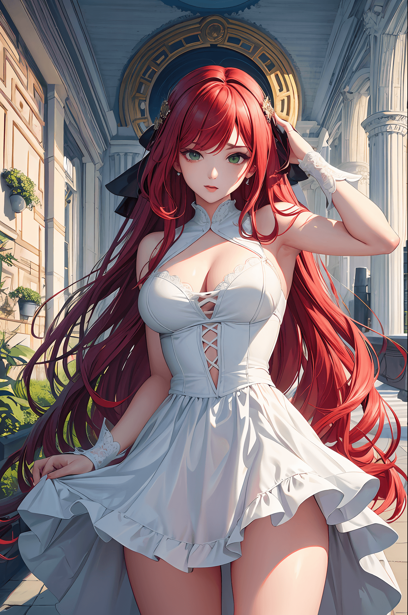 AI generated: Channel the dynamic and polished style of Artgerm Lau to create a stunning illustration of a cute gi...
