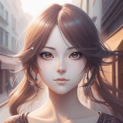 AI generated: Generate a top-quality anime-style illustration featuring an extreme closeup portrait of an enchanti...
