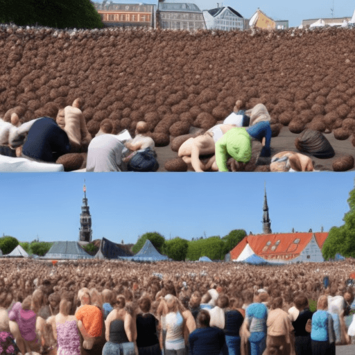 AI generated: Copenhagen poo festival